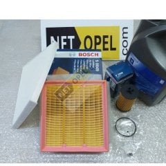 Opel Corsa E Filtre Bakım Seti 5/30 Motor Yağlı 1.2 - 1.4 Motorlar Düz - Easytronic Vitesler