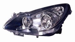 Opel Corsa D Far Lambası Sol ( Siyah - Füme ) 2007-2011 DEPO Marka
