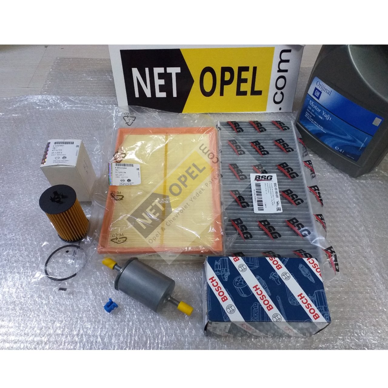 Opel Tigra B Filtre Bakım Seti Motor Yağlı 1.4 Motor GM