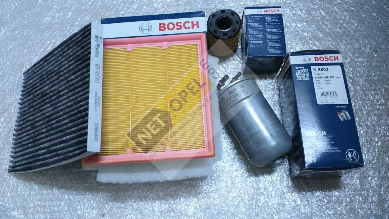 Opel Corsa E Filtre Bakım Seti 1.3 Motor BOSCH