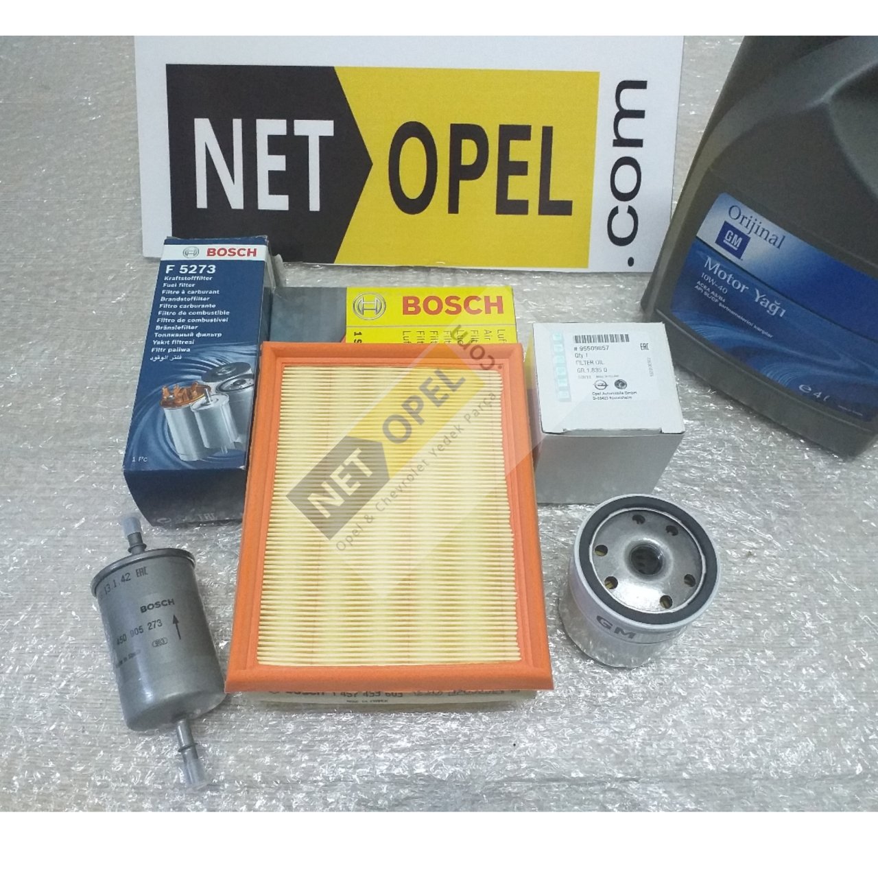 Opel Corsa B Filtre Bakım Seti Motor Yağlı 1.4 - 1.6 Motorlar BOSCH - GM .