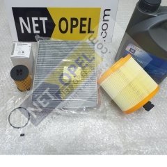 Opel Astra K Filtre Bakım Seti Motor Yağlı 1.6 Benzinli