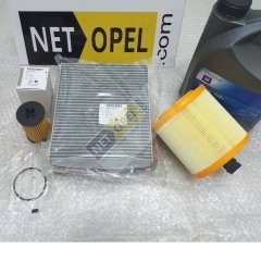 Opel Astra K Filtre Bakım Seti Motor Yağlı 1.6 Benzinli