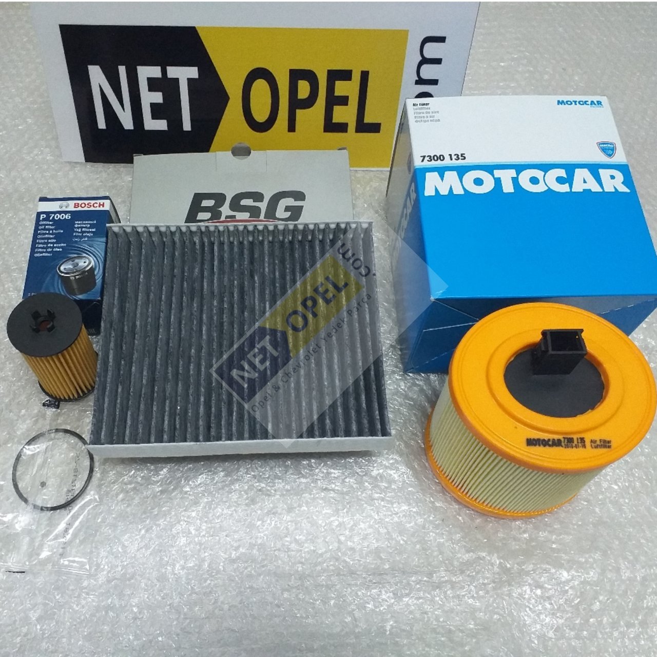 Opel Astra K Filtre Bakım Seti 1.6 Benzinli BOSCH - MOTOCAR
