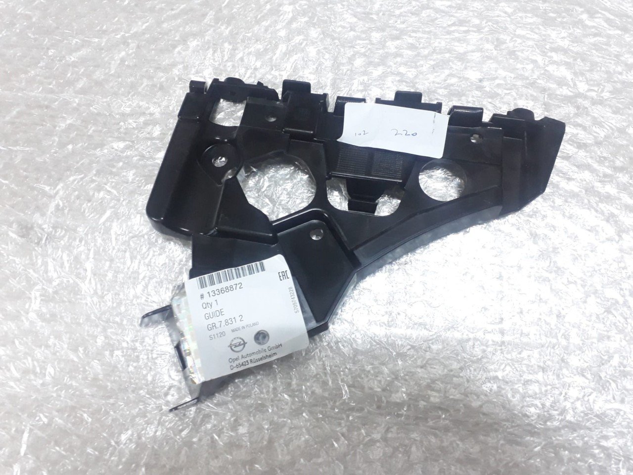 Opel Astra J Ön Tampon Braketi Ayağı- Kızağı Sol 2012-
