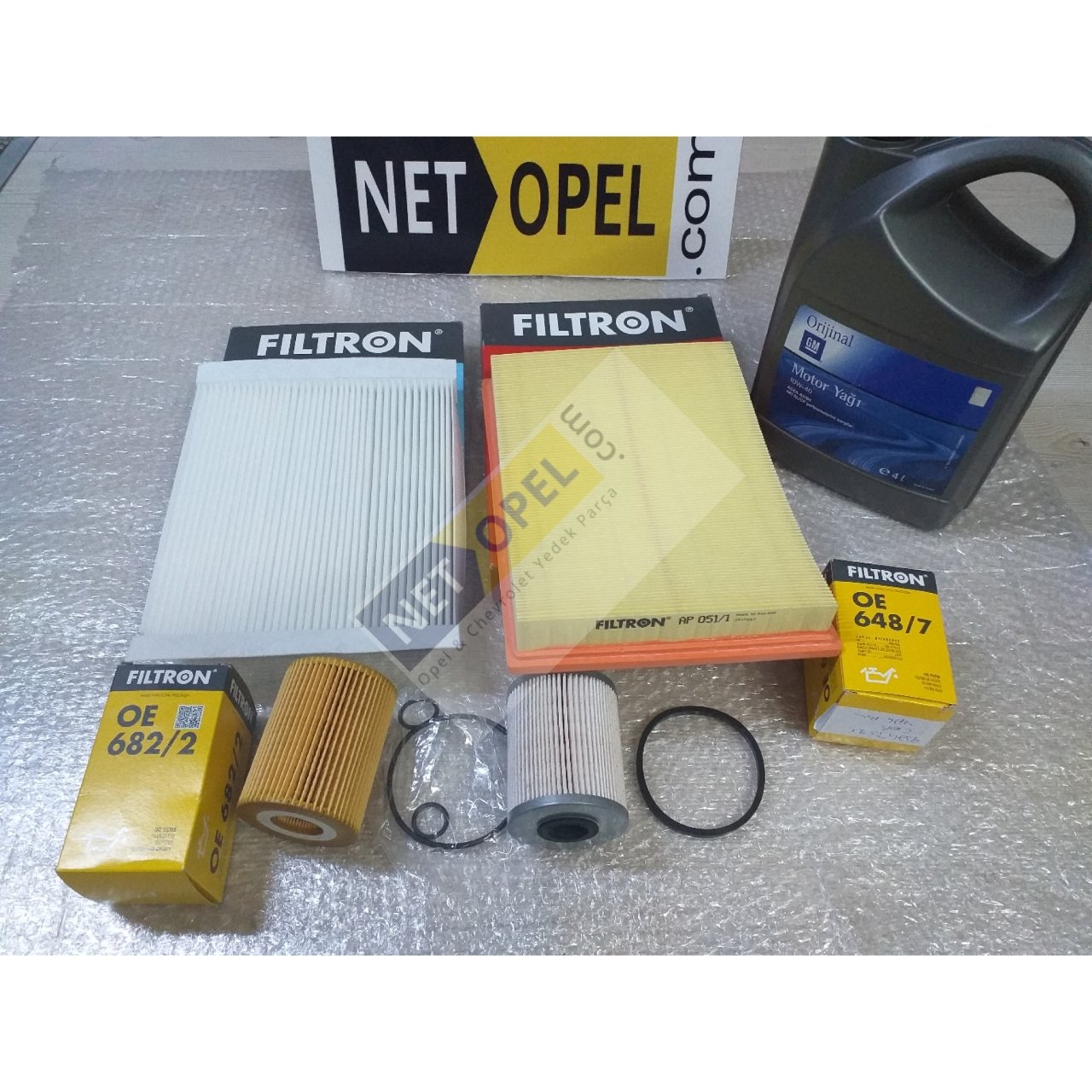 Opel Meriva A Filtre Bakım Seti Motor Yağlı 1.7 Motor FİLTRON