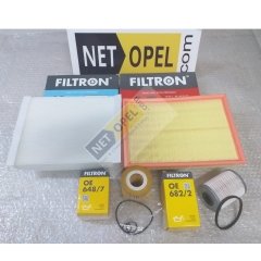 Opel Meriva A Filtre Bakım Seti 1.7 Motor FİLTRON