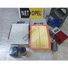 Opel Meriva A Filtre Bakım Seti  Motor Yağlı 1.4 Motor BSG - BOSCH