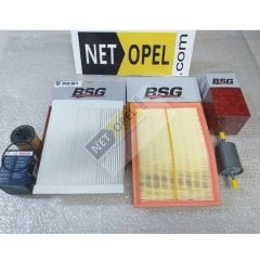 Opel Meriva A Filtre Bakım Seti 1.4 Motor BSG - BOSCH