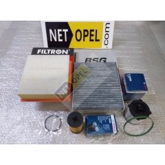 Opel Meriva B Filtre Bakım Seti 1.6 Dizel BOSCH - FİLTRON