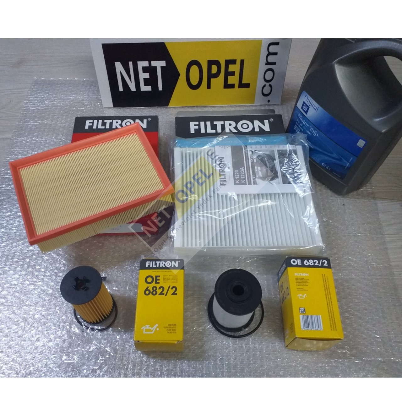 Opel Mokka Filtre Bakım Seti Motor Yağlı 1.6 Dizel FİLTRON-MAN