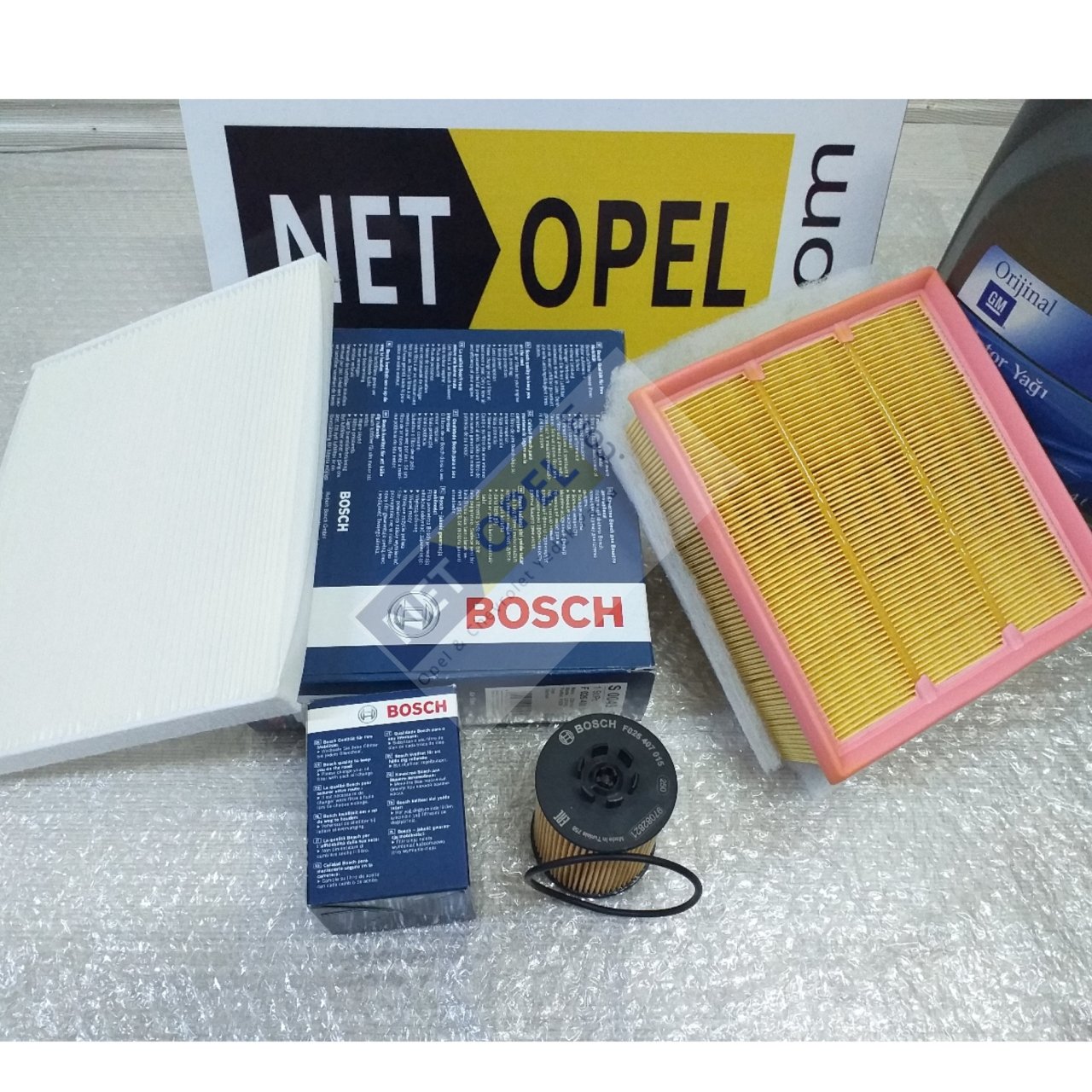 Opel Corsa D Filtre Bakım Seti 5/30 Motor Yağlı 1.2 - 1.4  Motor 2007-2010 Orjinal İçerik..