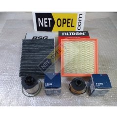 Opel Meriva B Filtre Bakım Seti 1.3 Motor BOSCH - FİLTRON