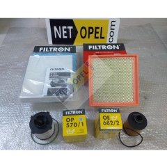 Opel Meriva B Filtre Bakım Seti 1.3 Motor FİLTRON