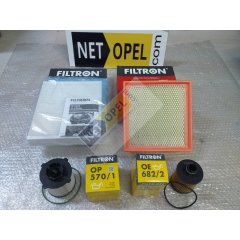 Opel Meriva B Filtre Bakım Seti 1.3 Motor FİLTRON