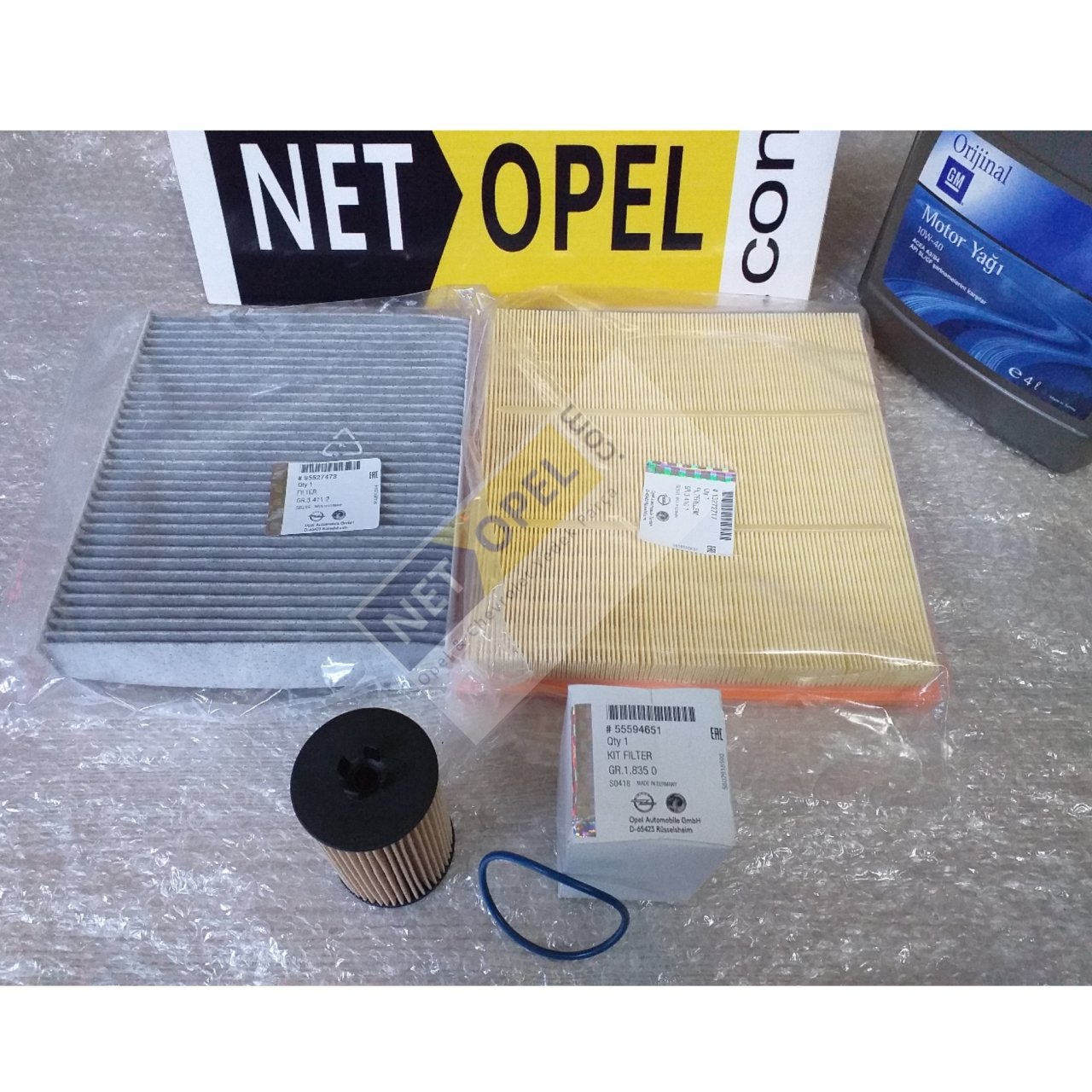 Opel Astra J Filtre Bakım Seti Motor Yağlı A14XER - A16XER Motorlar GM