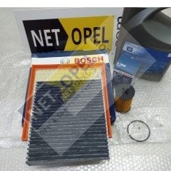 Opel Astra J Filtre Bakım Seti Motor Yağlı A14NET - A14NEL-A16LET Motorlar BOSCH
