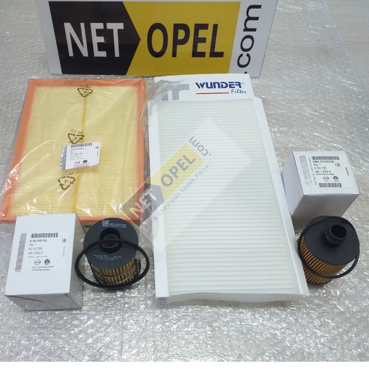 Opel Combo C Filtre Bakım Seti 1.3 Motor Çıkıntılı Yağ Filtreli