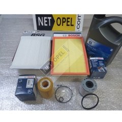 Opel Meriva A Filtre Bakım Seti ( Motor Yağlı ) 1.7 Motor BOSCH