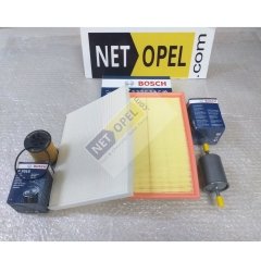Opel Meriva A Filtre Bakım Seti 1.4 Motor BOSCH
