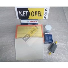 Opel Meriva A Filtre Bakım Seti 1.6 Motor BOSCH