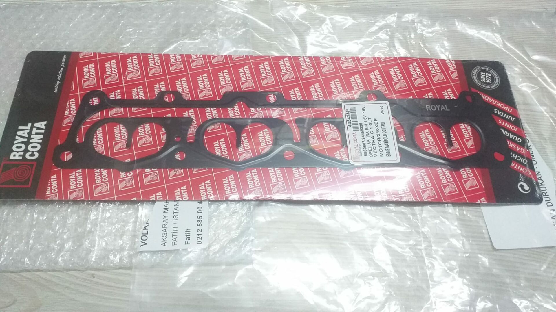 Opel Vectra C Manifold Contası ( Emme ) Yan Z16XEP Motor Royal Marka