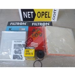 Opel Astra J Filtre Bakım Seti ( Karbonsuz Polen ) A14NET -A14NEL-A16LET Motorlar FİLTRON