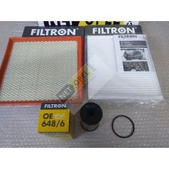 Opel Astra J Filtre Bakım Seti ( Karbonsuz Polen ) A14XER-A16XER Motorlar FİLTRON