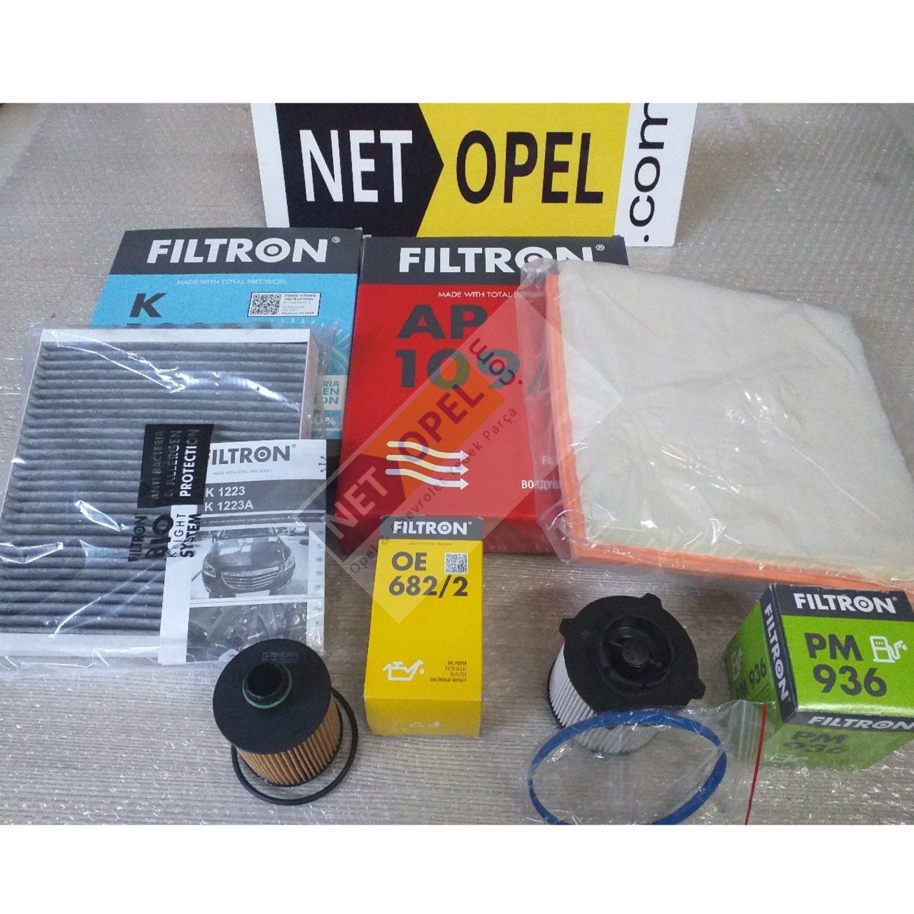 Opel Astra J Filtre Bakım Seti ( Karbonlu Polen ) 1.3 Dizel FİLTRON