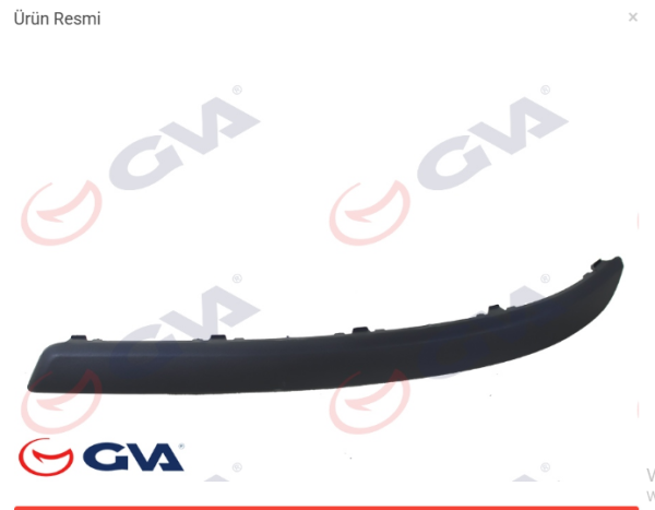 Opel Combo C Tampon Alt Lastiği Karlık Ön Sol 2004-