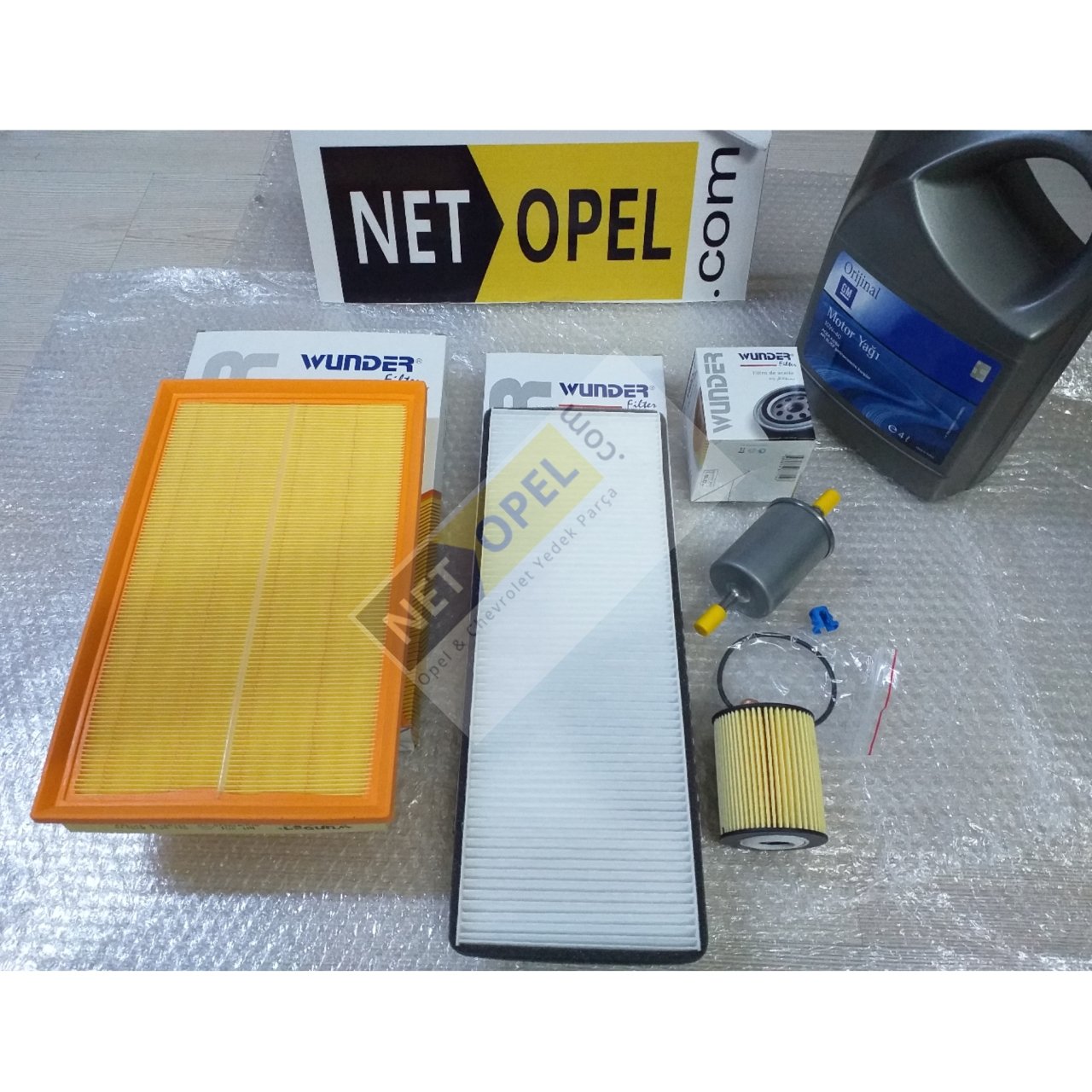 Opel Vectra B Filtre Bakım Seti Motor Yağlı 1.8 Motor WUNDER