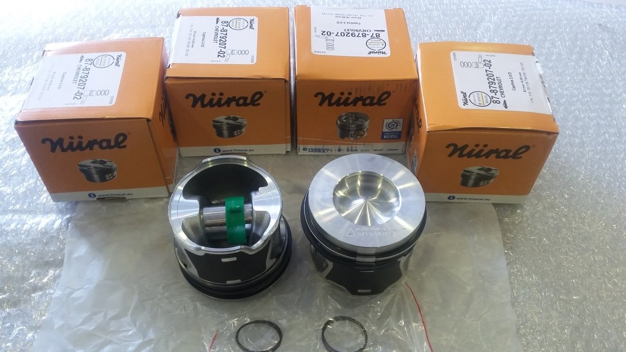 Chevrolet Captiva Piston 2.0 Motorlar Gootze Marka