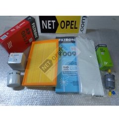 Opel Vectra B Filtre Bakım Seti 1.6 Motor FİLTRON - GM