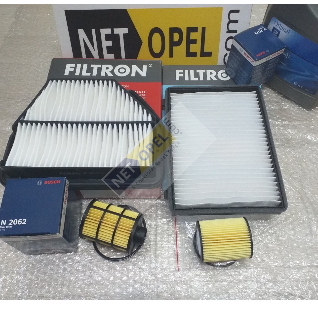Chevrolet Captiva Filtre Bakım Seti Motor Yağlı 2007-2011 BOSCH - FİLTRON