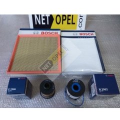 Opel Zafira C Filtre Bakım Seti 2.0 Dizel BOSCH.