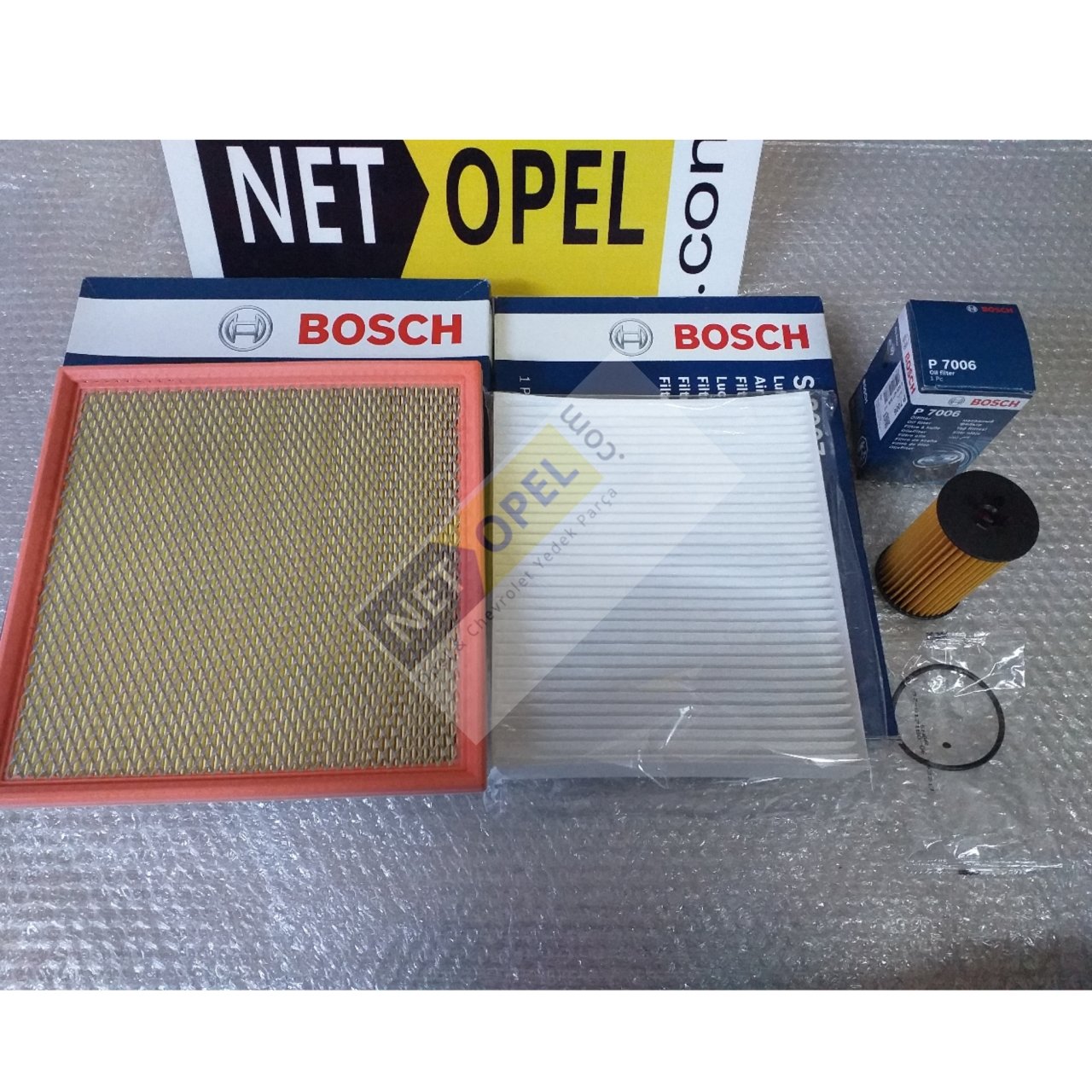 Opel Zafira C Filtre Bakım Seti 1.8 Motor BOSCH