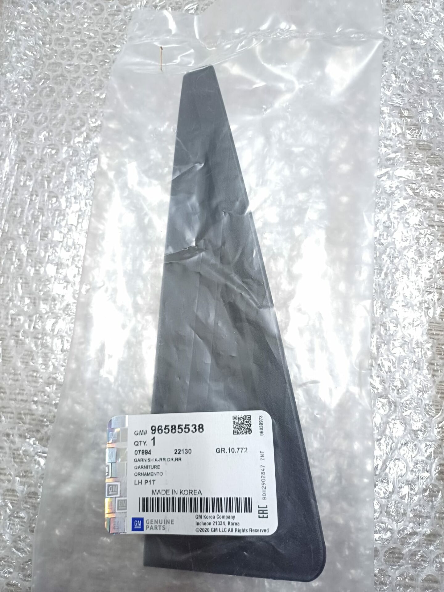 Chevrolet Kalos Kapı Cam Üçgen Kapak Sol HB