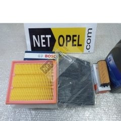 Opel Corsa E Filtre Bakım Seti 5/30 Motor Yağlı 1.4 Tam Otomatik Motor BOSCH - WUNDER