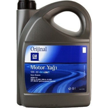 Opel Motor Yağı 5 30 Dexos 2 GM 5 LT