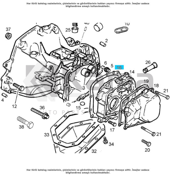 Opel Astra F Corsa b Astra g Şanzıman Contası