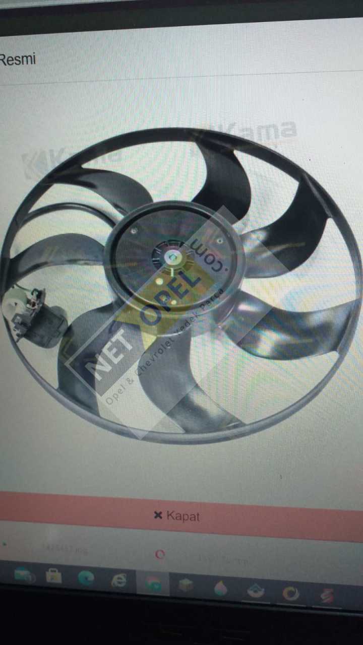 Opel Astra J Fan Motoru 1.3 - 1.4 - 1.6 Motorlar GM