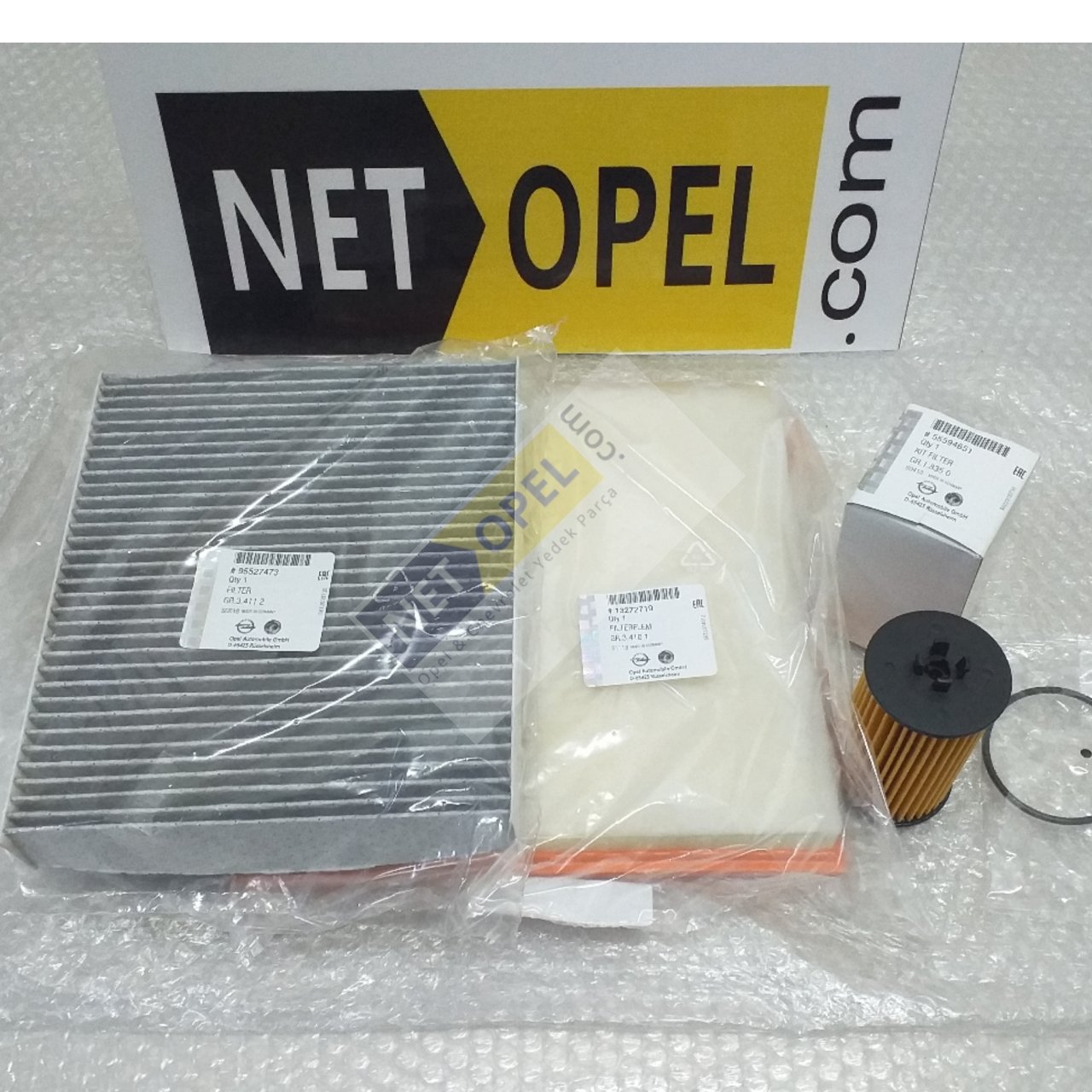 Opel Astra J Filtre Bakım Seti A14NET -A14NEL -A16LET Motorlar GM