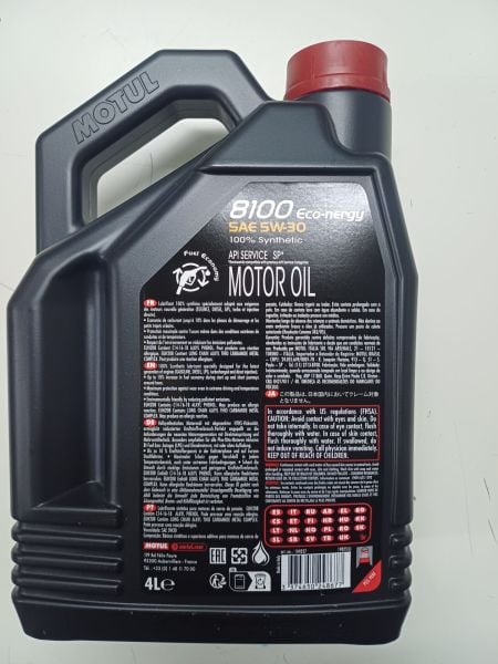 Motül Motor Yağı 5/30 4lt 8100 Eco Nergy