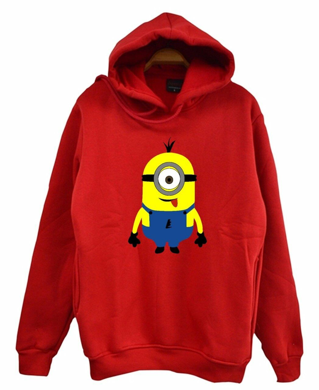 Minions Baskılı Kapüşonlu Sweatshirt