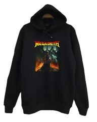 Megadeth Baskılı Kapüşonlu Sweatshirt