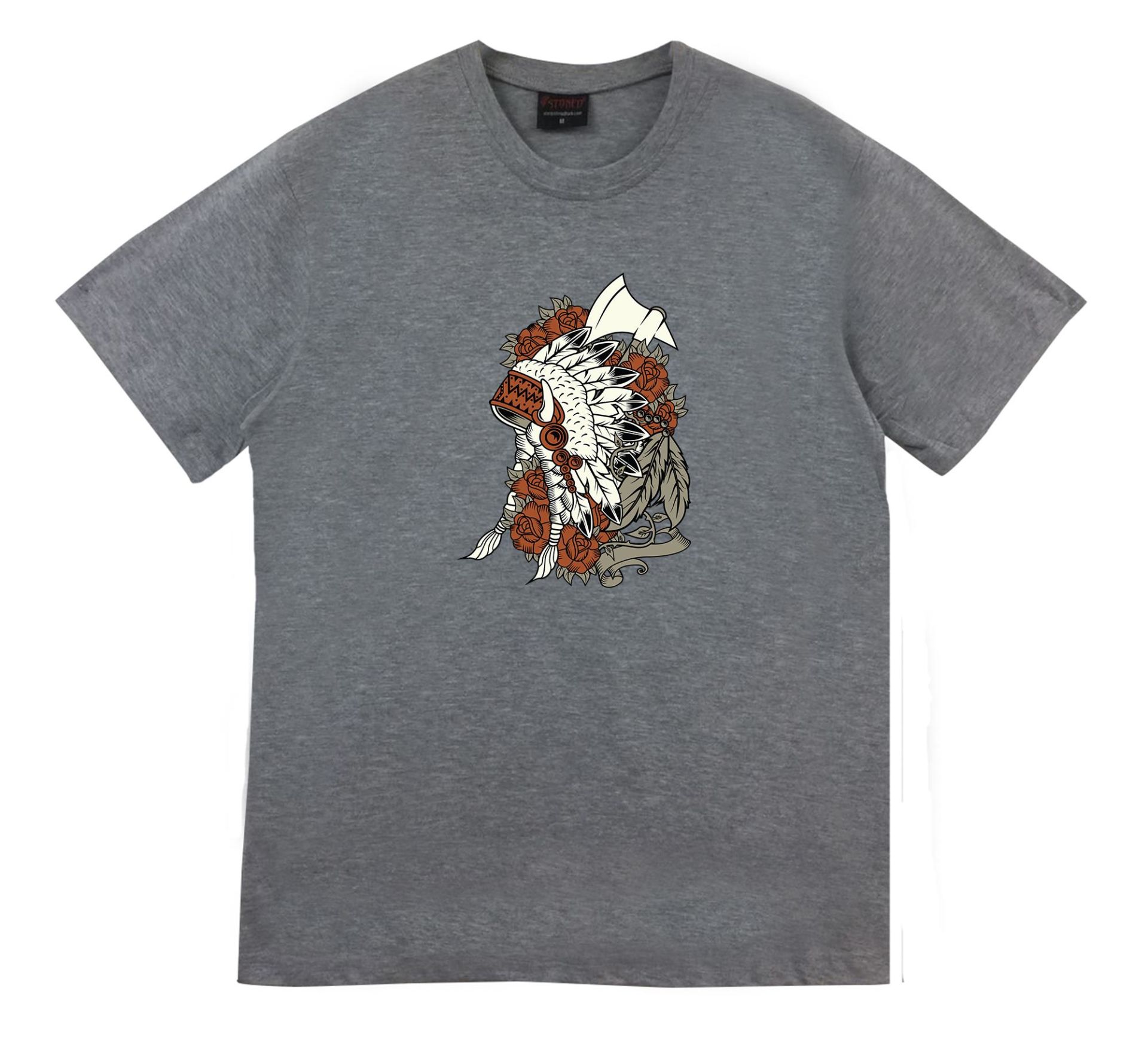 Kızılderili Baskılı T-shirt