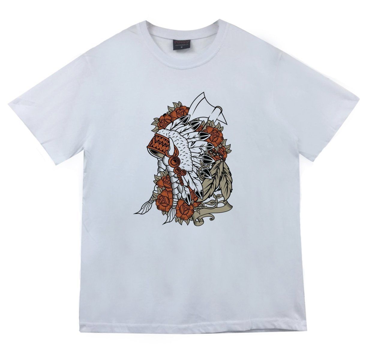 Kızılderili Baskılı T-shirt