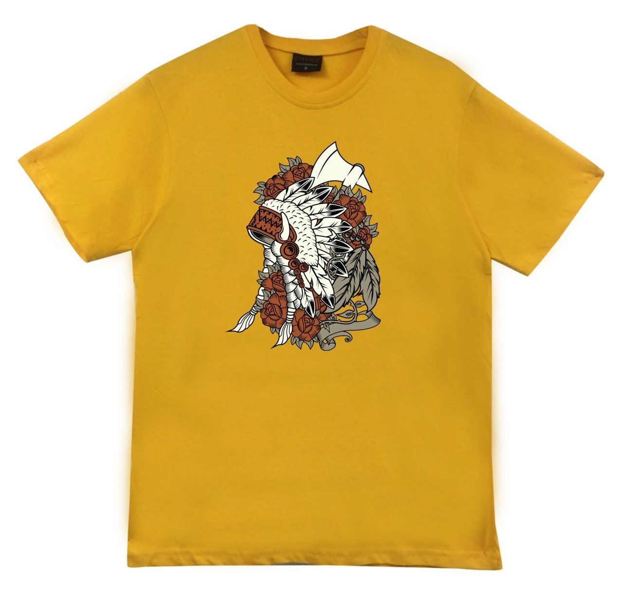 Kızılderili Baskılı T-shirt
