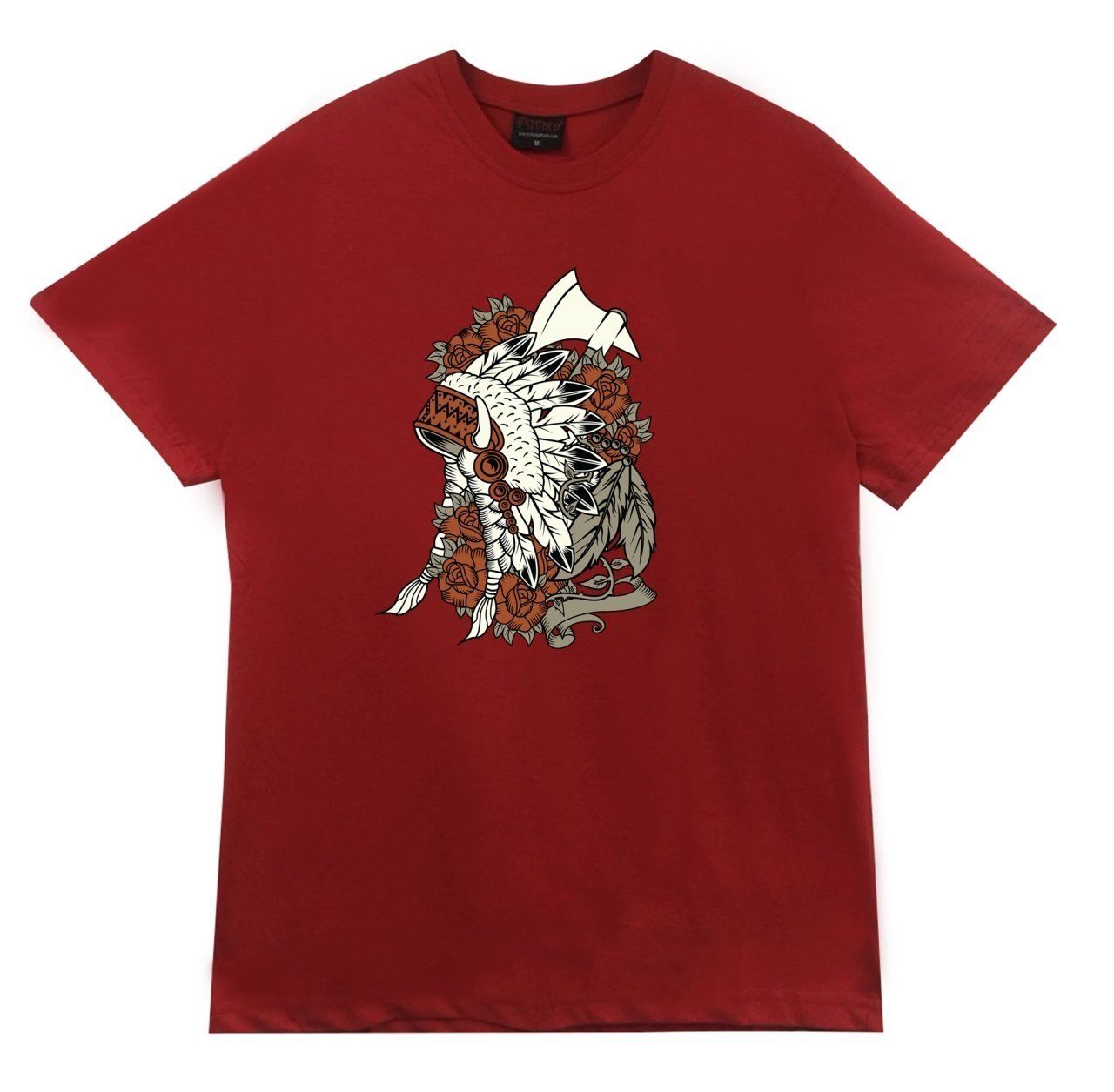 Kızılderili Baskılı T-shirt