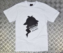 SHERLOCK Baskılı T-shirt